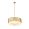Z-Lite Counterpoint Chandelier, 5-Light, 24 In.W x 10.5 In.H, Modern Gold/White 495P24-MGLD - alternate 7